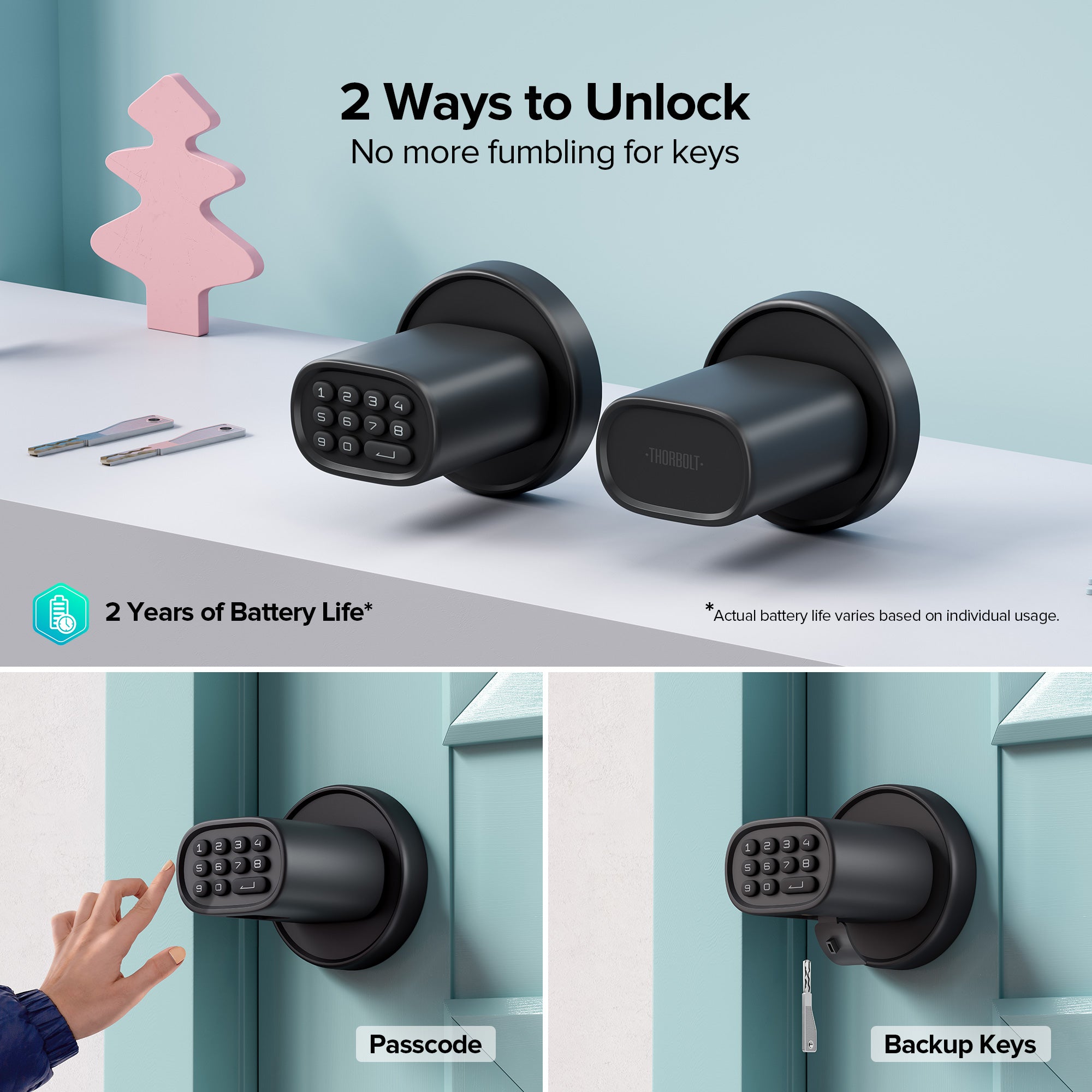 ThorBolt Doorknob with Keypad (M1)
