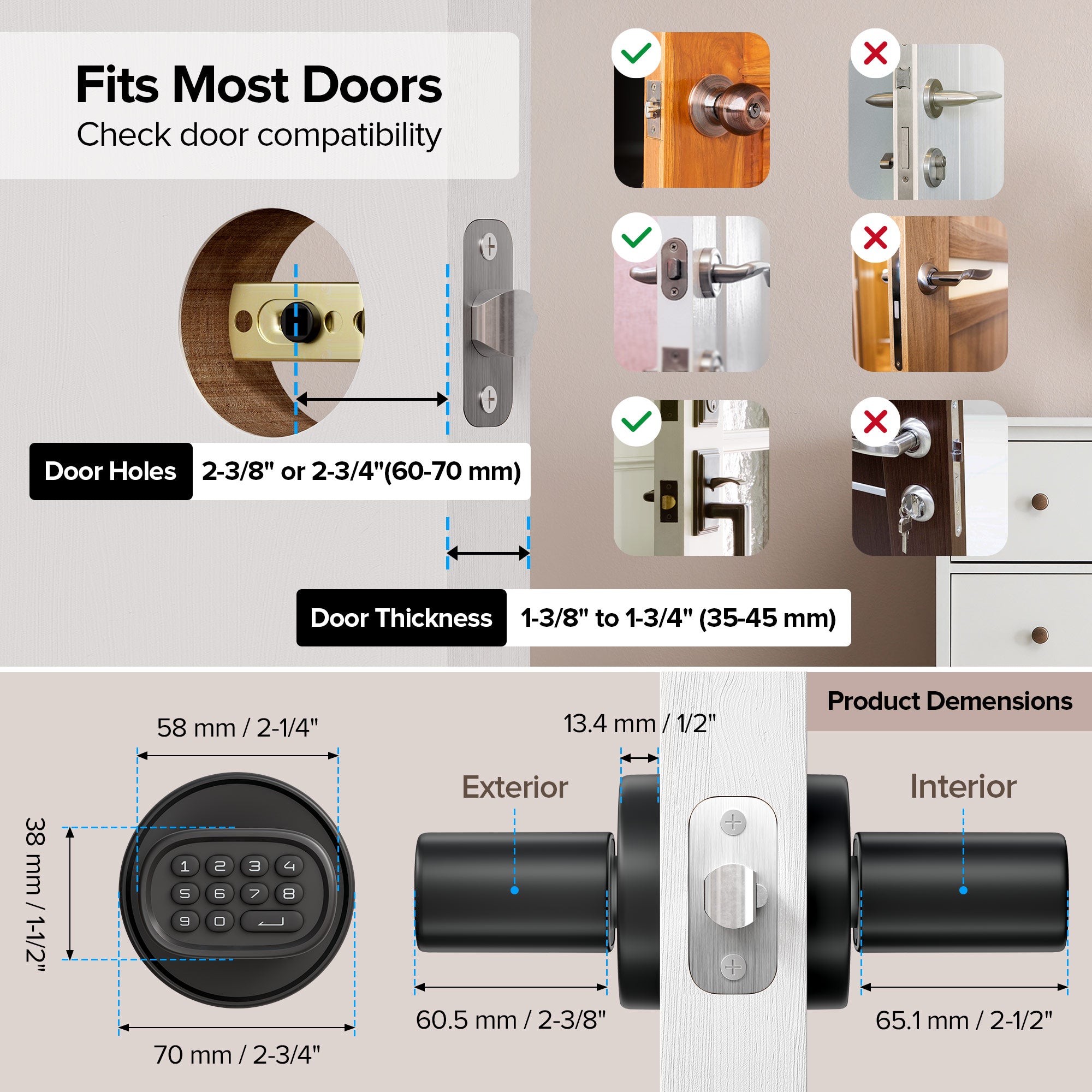 ThorBolt Doorknob with Keypad (M1)