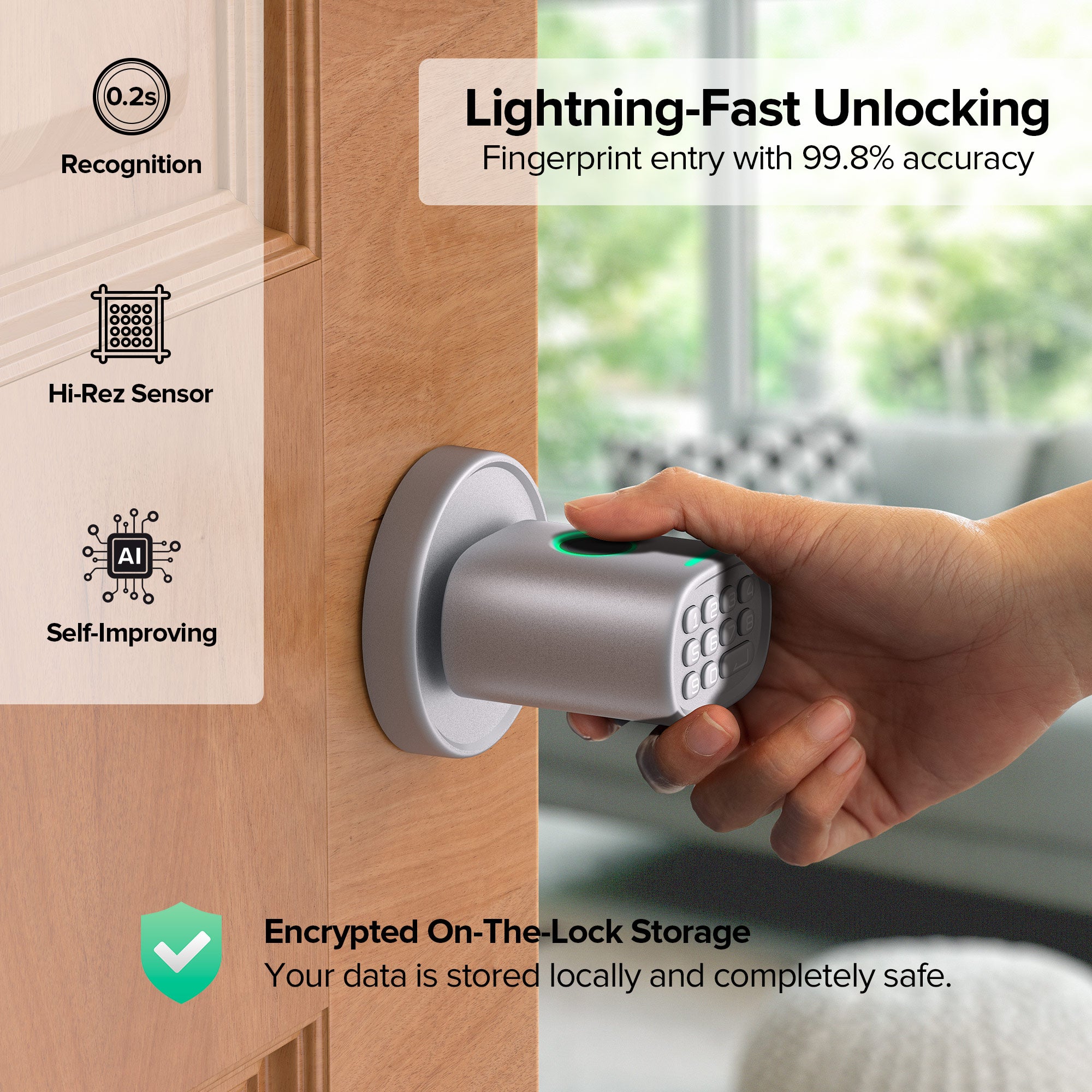 ThorBolt Fingerprint Doorknob (MD1)