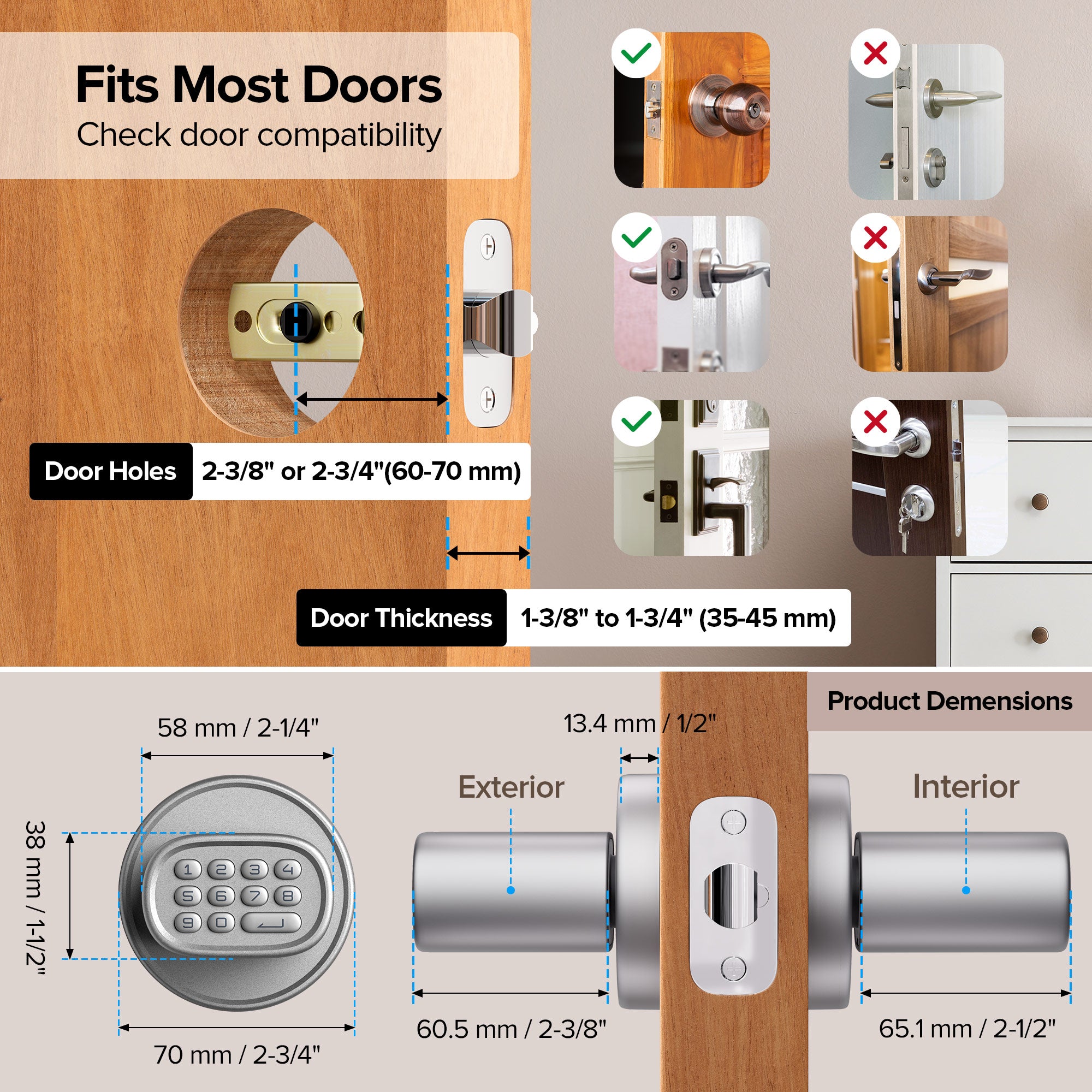 ThorBolt Fingerprint Doorknob (MD1)